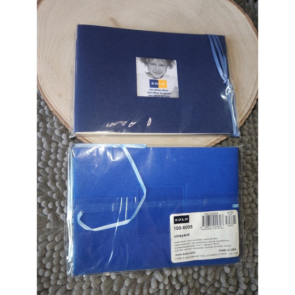 KOLO 12 Sheet Photo Album 5x7" & KOLO 6 Sheet Photo Album 5x7"~Cobalt Blue/Blue
